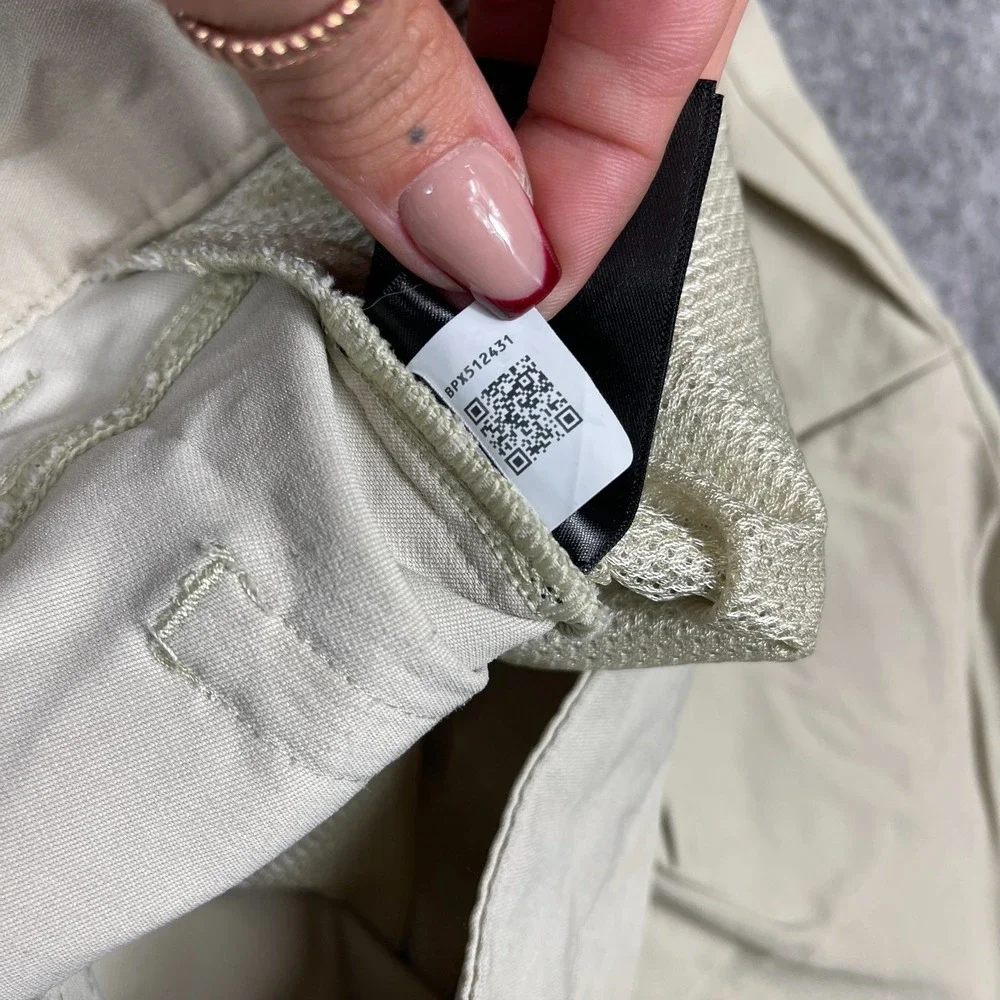 The‎ North Face Pants Mens 32 Khaki Nylon Stretch Hiking Travel Zip Pocket Tech